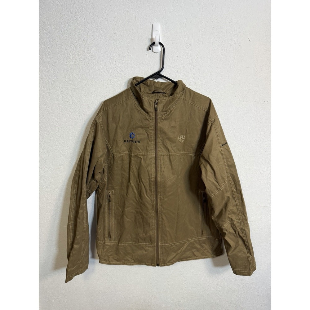 ARIAT brown Grizzly Canvas Jacket Men's‎ Size L Large